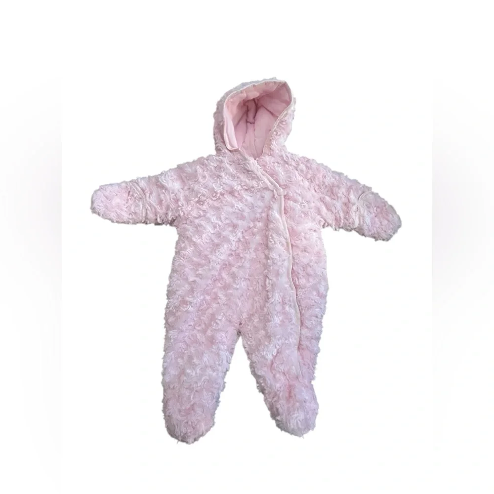 Okie Dokie Blush Pink Cozy Hooded Footie